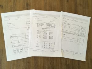 webdesign schetsen