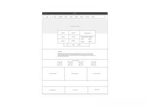 Wireframe webdesign De Nieuwe Kracht